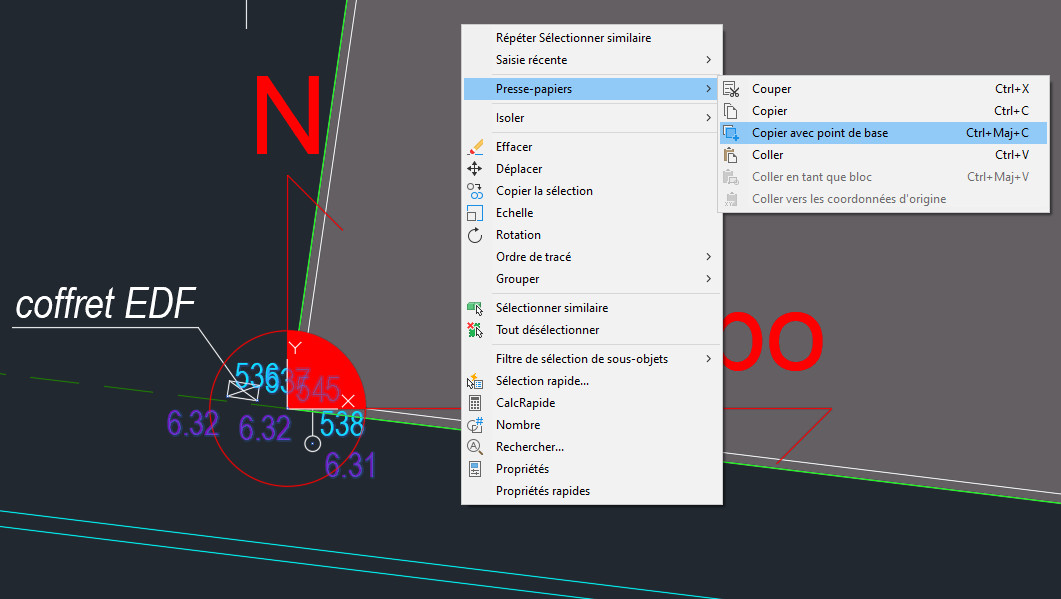 Les points Topo (dans AutoCAD)