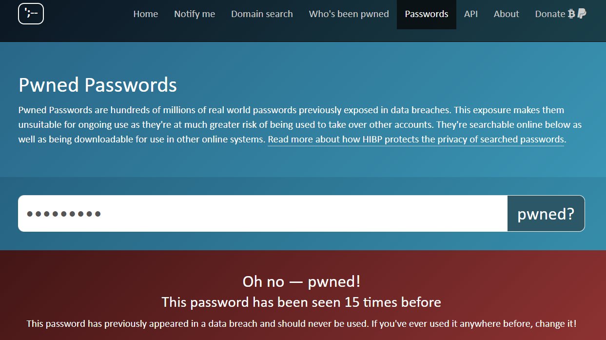 Site Have I Been Pwned