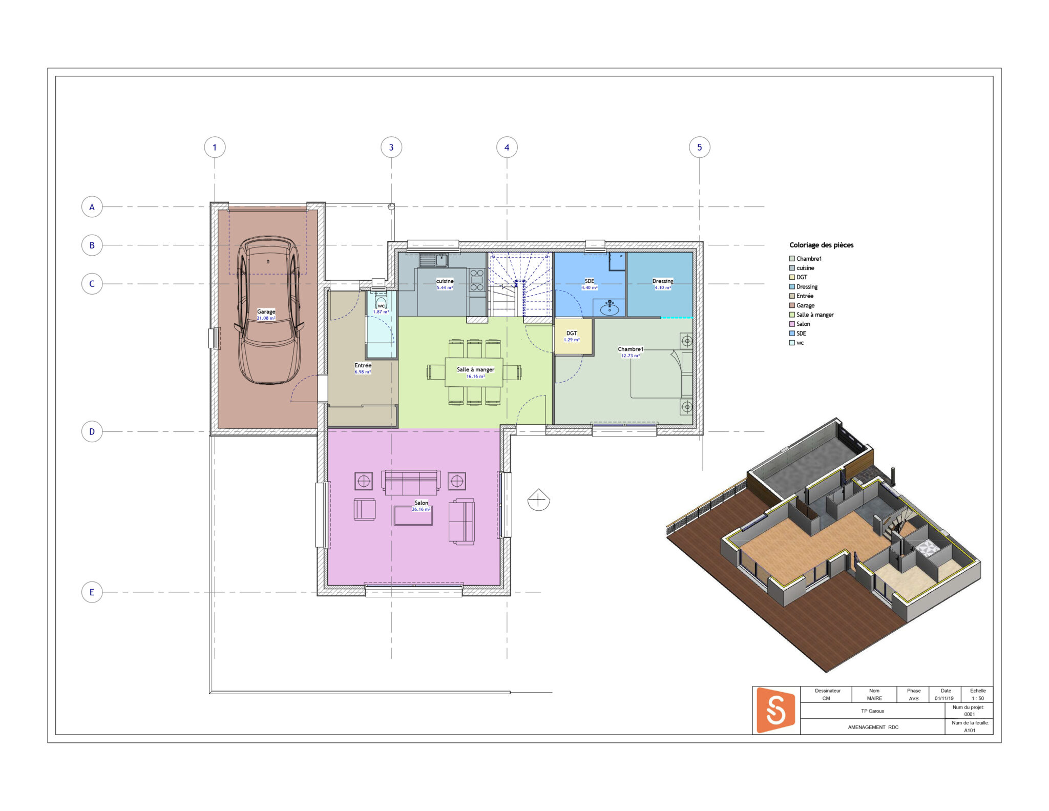 Projet réalisé dans Revit