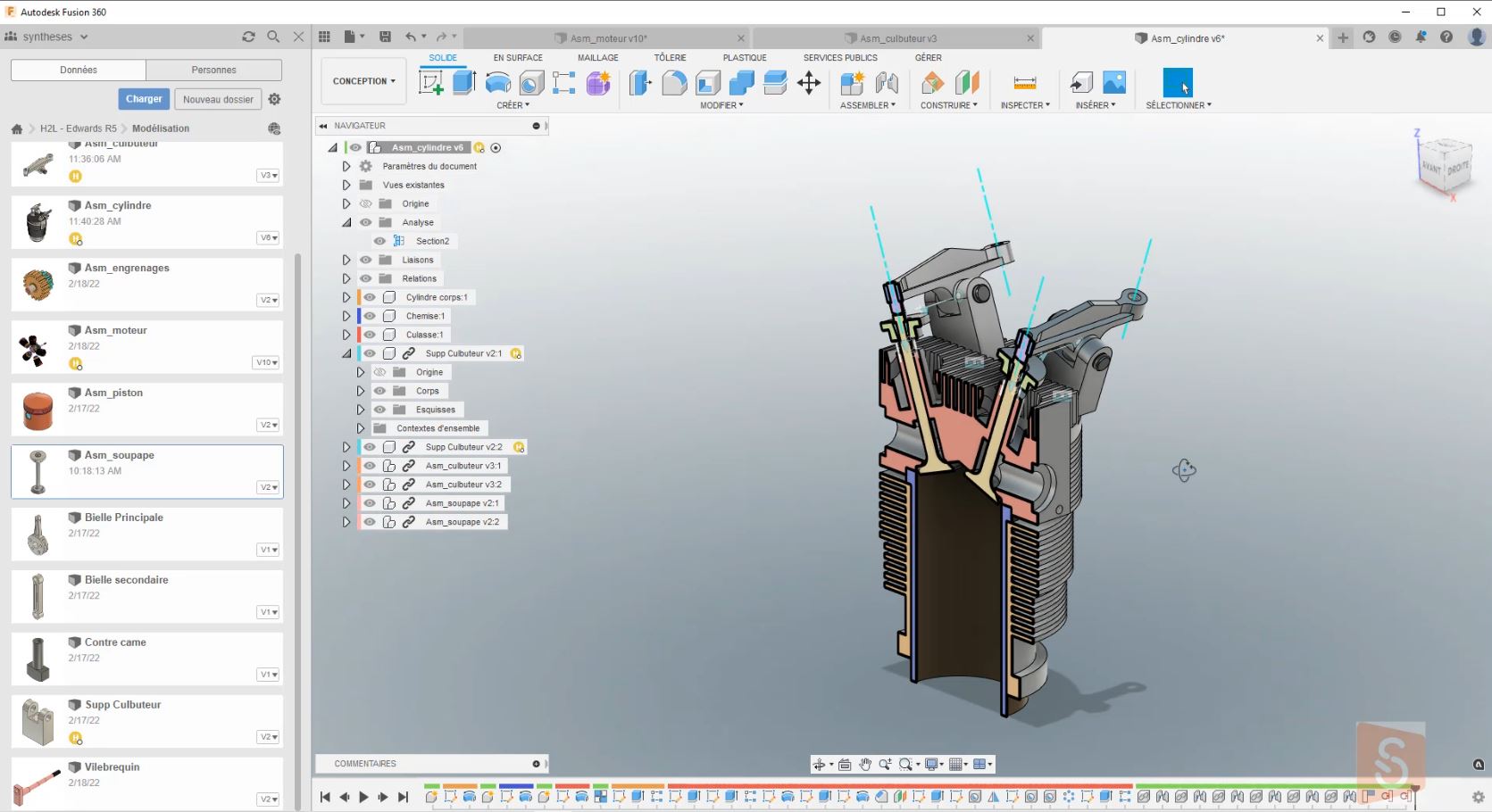 Fusion 360 Moteur ER5