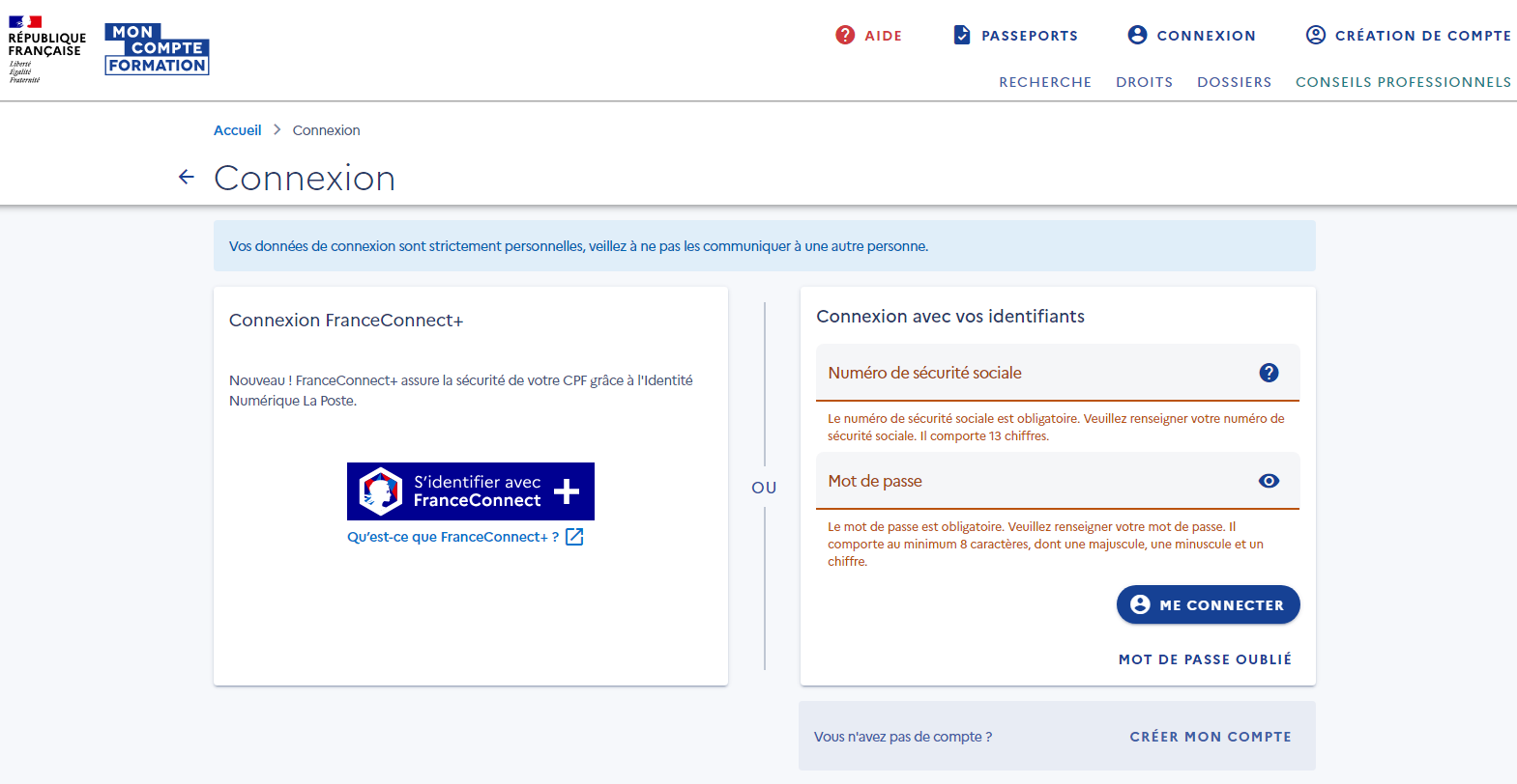 Se Connecter Sur Mon Compte Formation