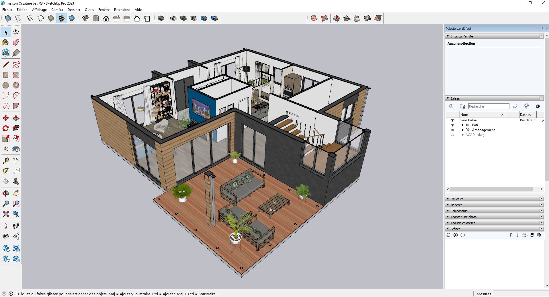 Sketchup_aménagement intérieur